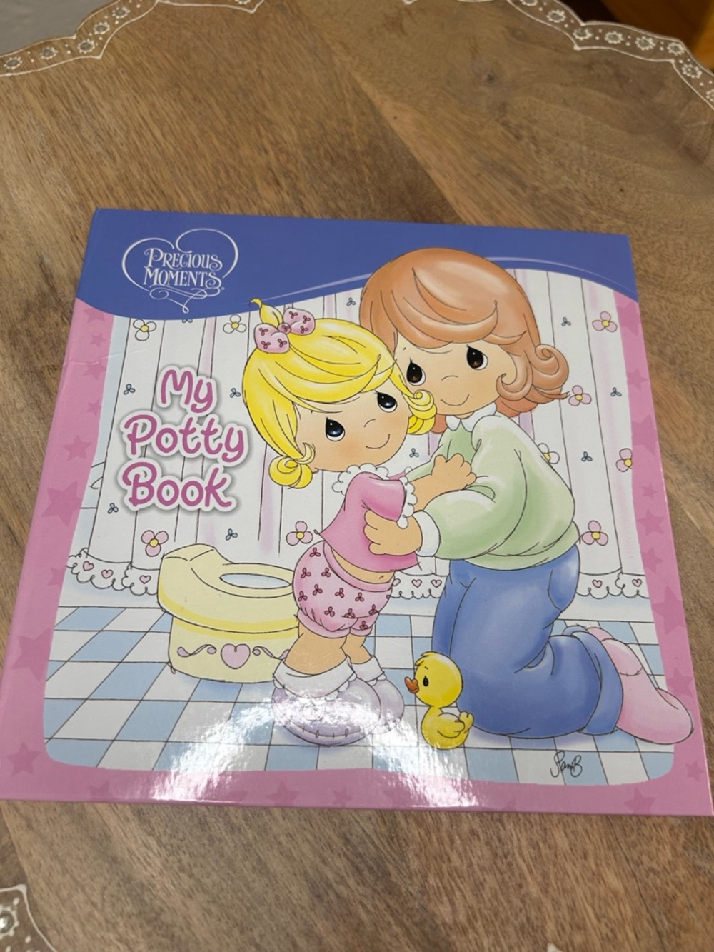 Precious Moments Pink and Blue Potty Training Picture Book